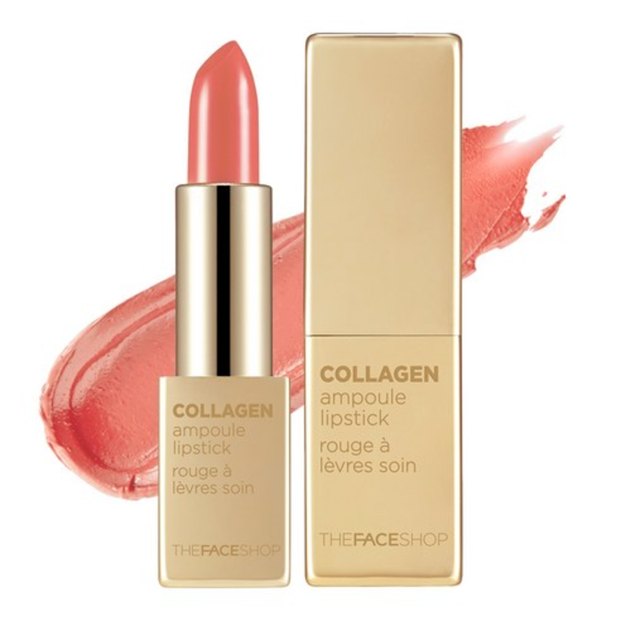 Коллагеновая ампульная губная помада The Face Shop