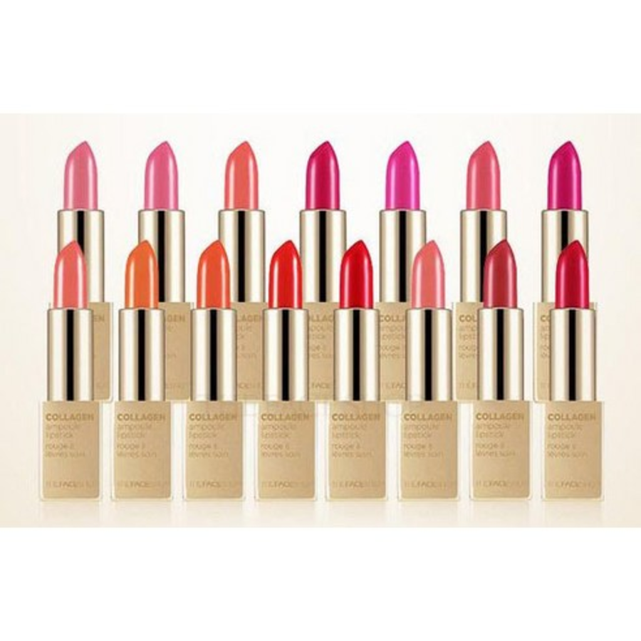 Коллагеновая ампульная губная помада The Face Shop