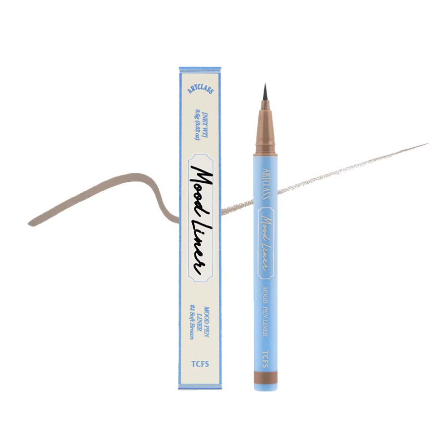 Too Cool For School Art Class Mood Pen Liner, No. 3 Soft Brown – жидкая подводка для глаз, 0.6 мл, 1 шт.