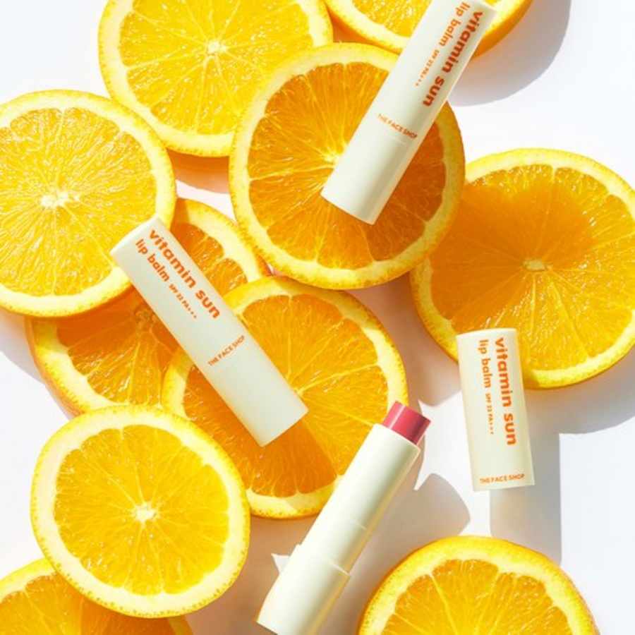 Витаминный солнцезащитный бальзам для губ The Face Shop