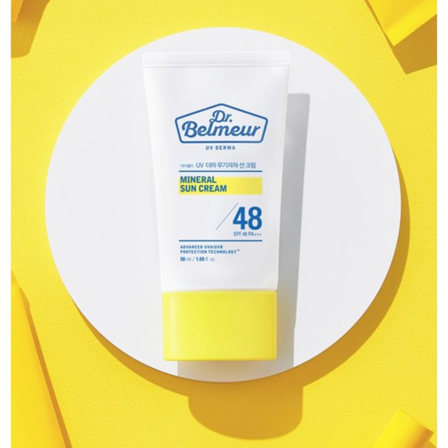 The Face Shop Dr. Elmer UV Derma Минеральный солнцезащитный крем SPF 48 PA+++, 50 мл