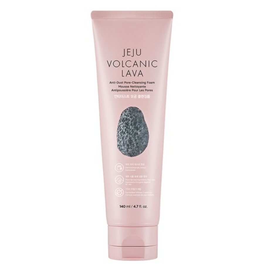 Пенка для очищения пор The Face Shop Jeju Volcanic Lava Anti-Dust Pore Cleansing Foam, 140 мл