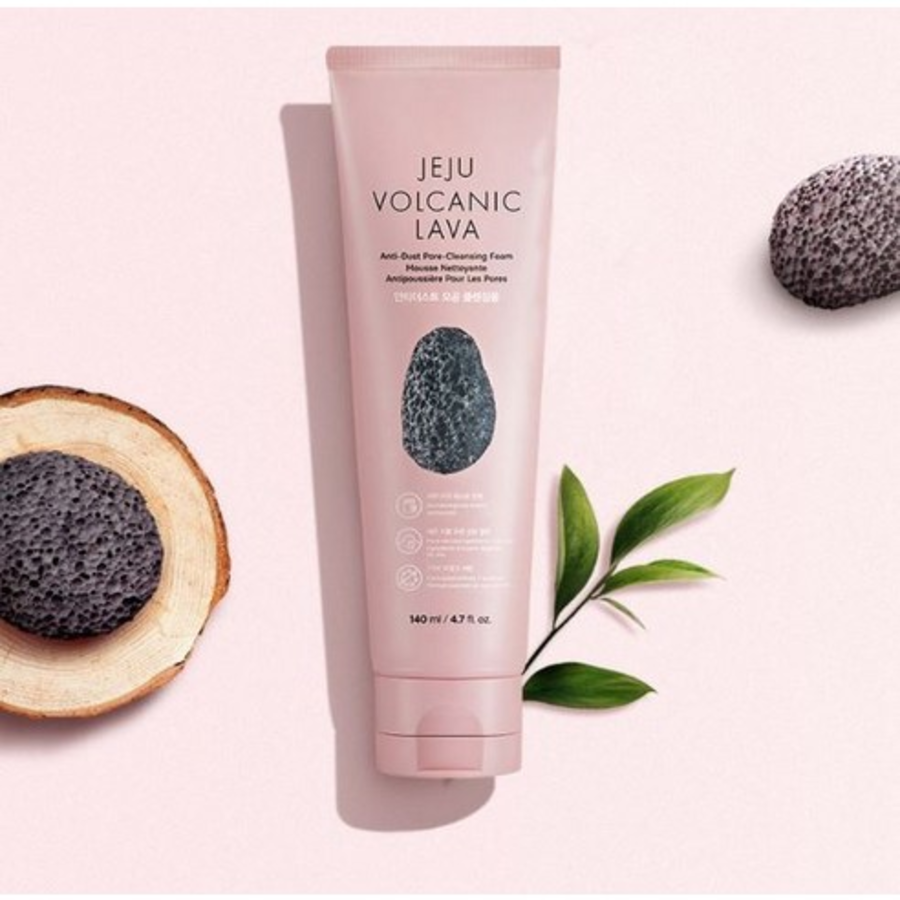 Пенка для очищения пор The Face Shop Jeju Volcanic Lava Anti-Dust Pore Cleansing Foam, 140 мл