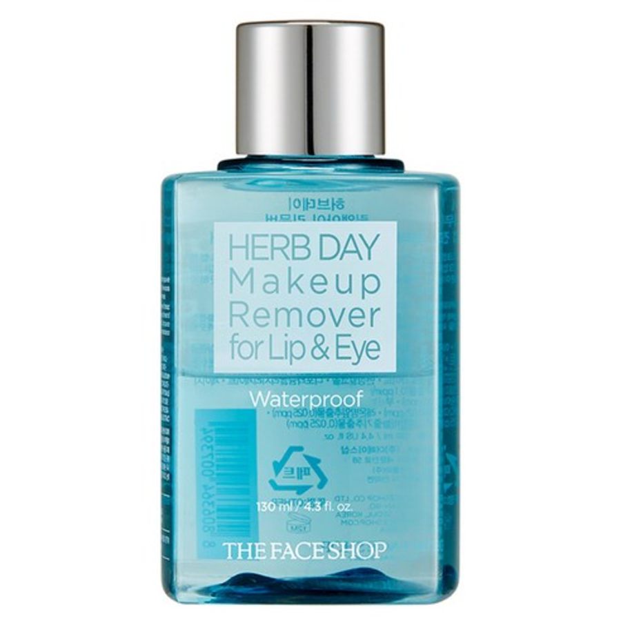 Средство для снятия макияжа The Face Shop Herb Day Lip & Eye Makeup Remover Waterproof, 130 мл