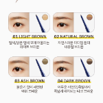 Двухцветный автоматический карандаш для бровей Moonshot Performance 0,1 г, 04 темно-коричневый, 1 шт.