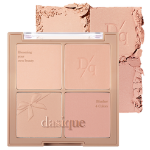 Dasique Blending Mood Cheek Blusher #10 Muted Nuts – палетка румян, 12 г 10 оттенков приглушенных орехов, 1 шт.