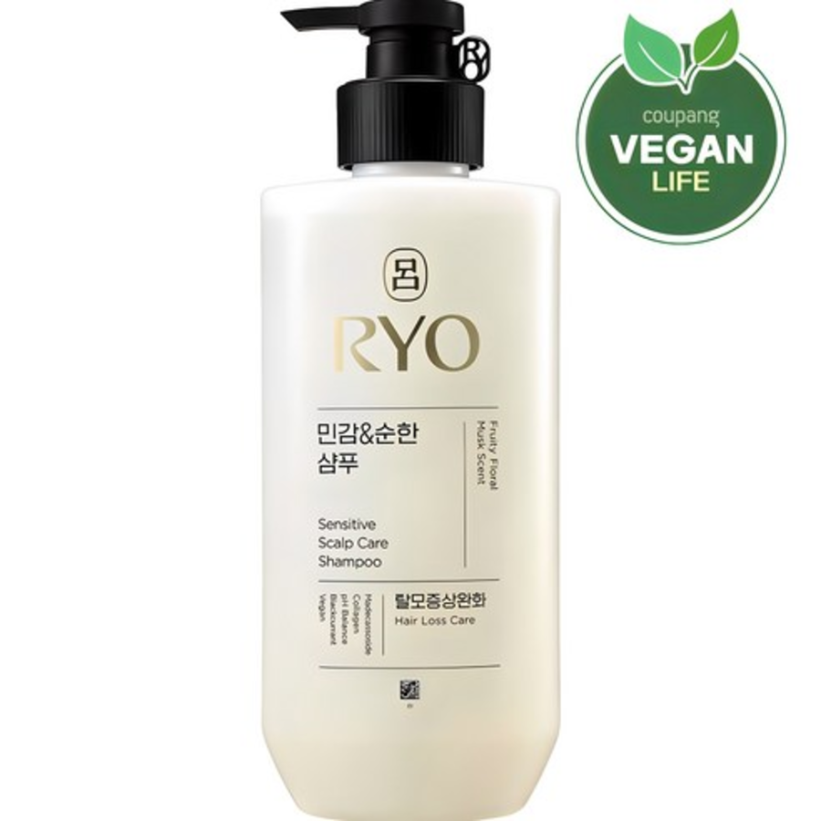 Шампунь Ryo Sensitive & Mild White Floral, 480 мл, 1 шт.