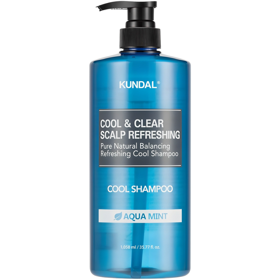 Kundal Cool & Clear Scalp Refreshing Shampoo Aqua Mint, 1.058 Л
