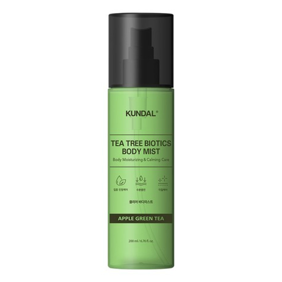 Kundal Tea Tree Biotics Clear Body Mist, Apple Green Tea Scent, 200 мл