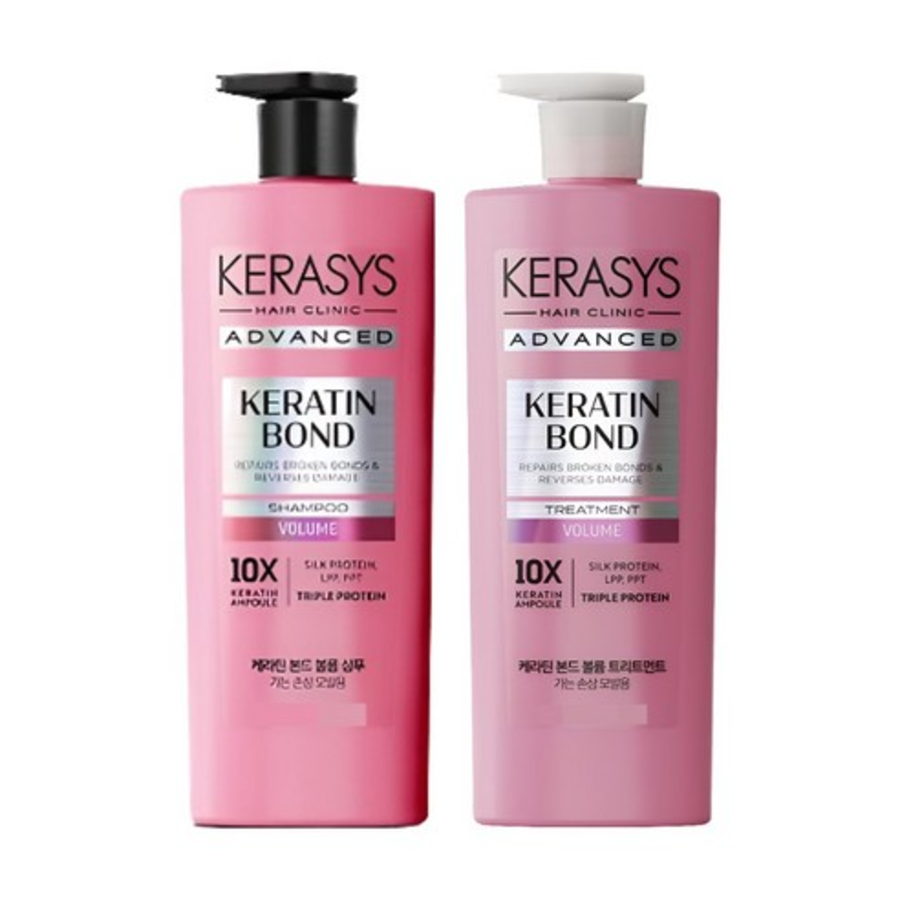 Шампунь и кондиционер Kerasys Advanced Volume Ampoule Shampoo + Treatment