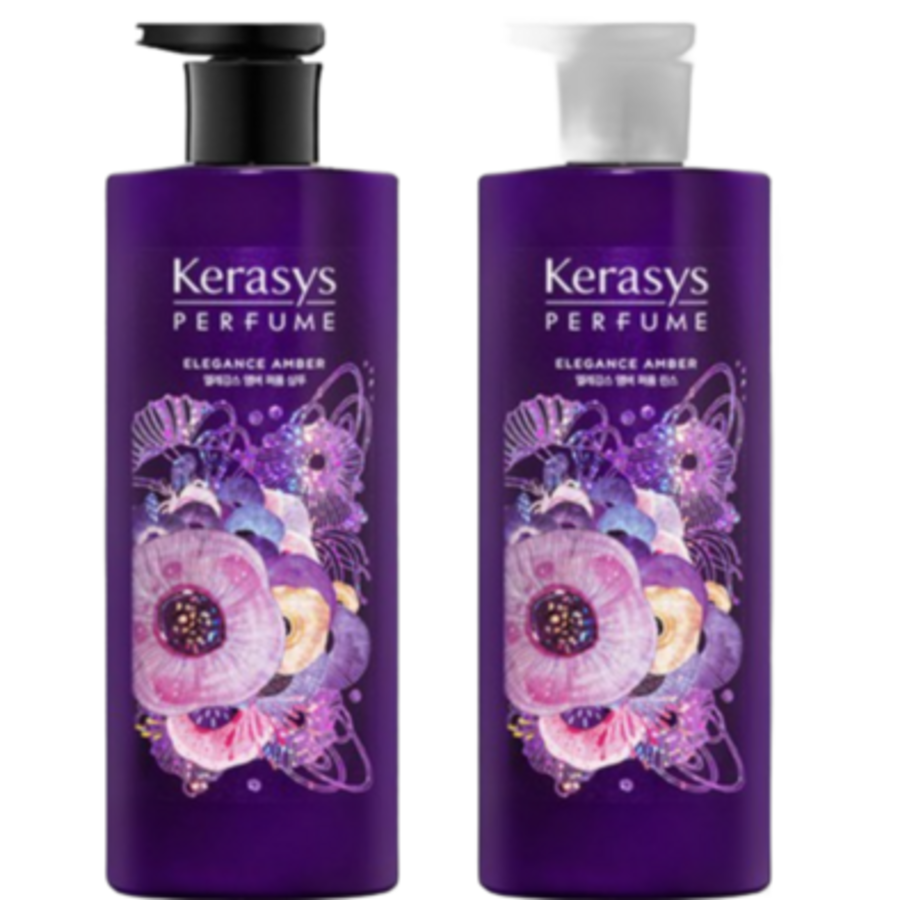 Шампунь и кондиционер Kerasys Elegance Amber Perfume Shampoo 600 мл + Rinse 600 мл