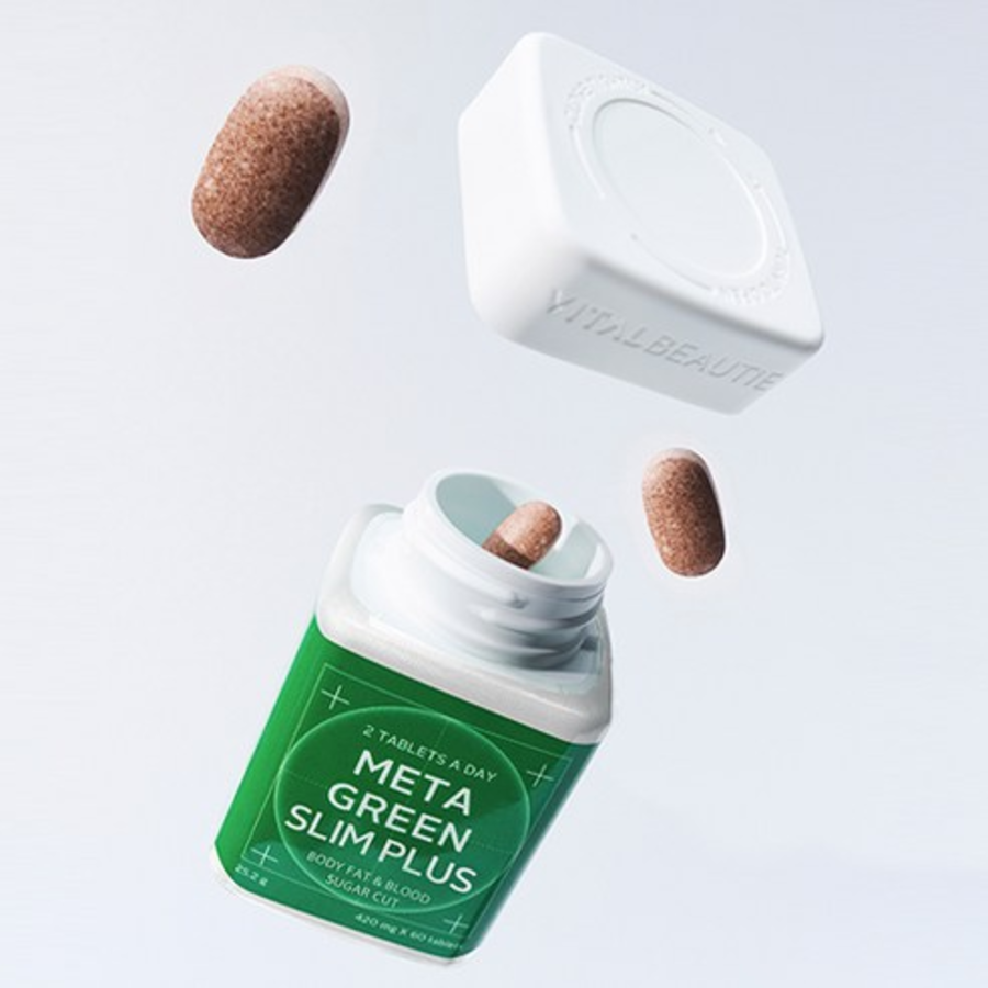 Vital Beauty Meta green Slim Plus, 25,2 г, 60 таблеток, 1 шт