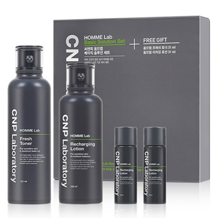 Базовый набор растворов CNP Cha & Park Homme Lab, 1 набор