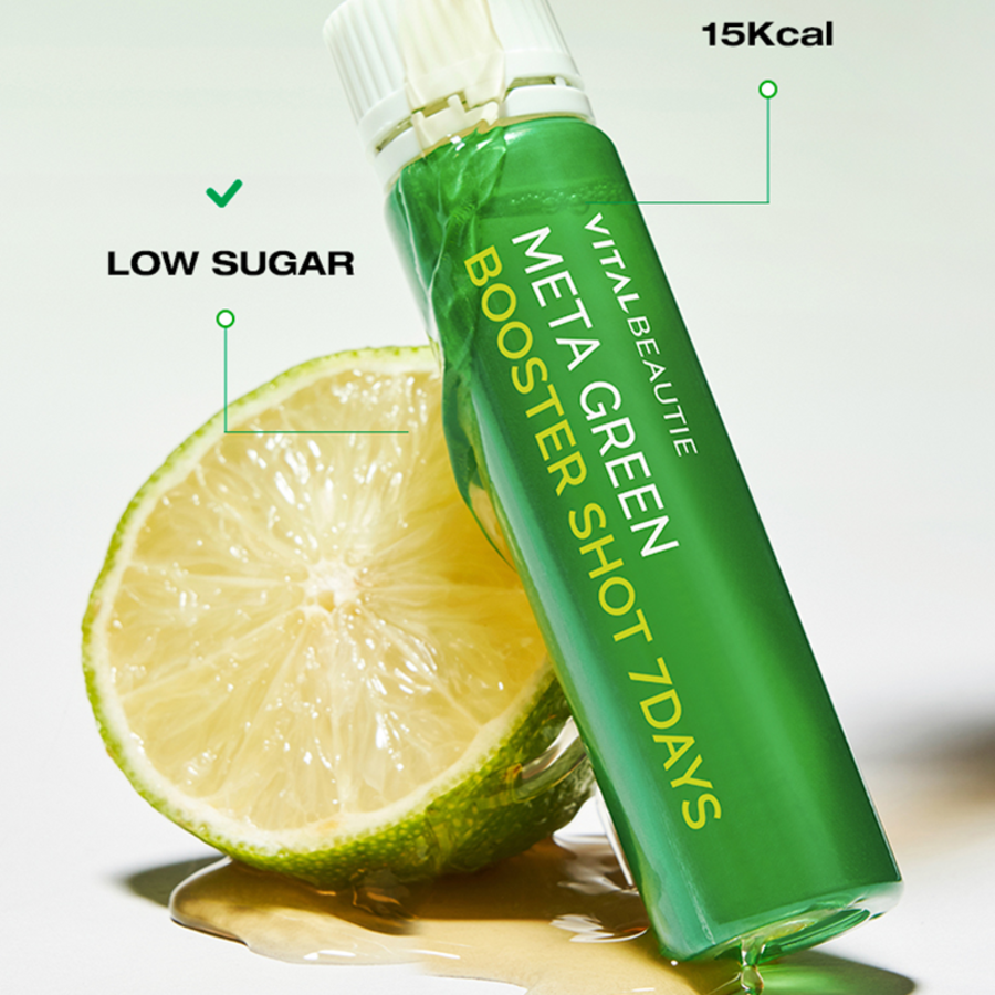 Vital Beauty Metagreen Booster Shot 27,19 г + Slim Set, 7 доз, 1 шт.