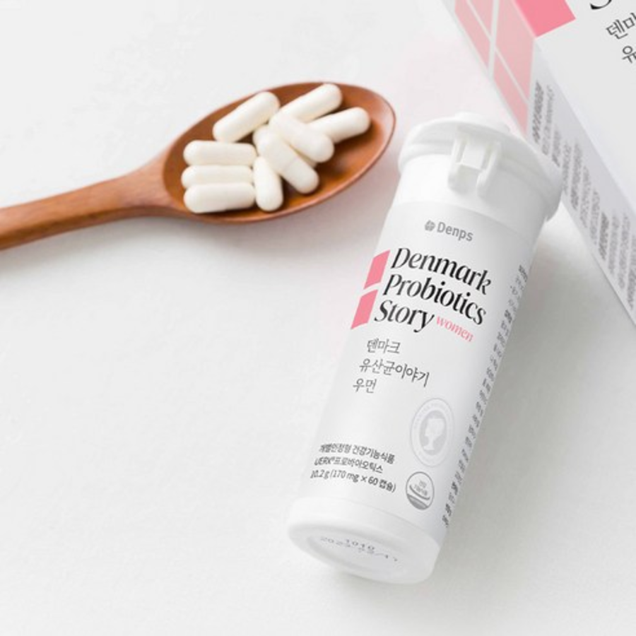 Пробиотики для женщин от Denps, Дания, 60 таблеток, 1 упаковка