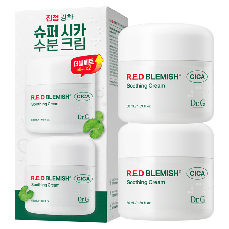 Dr.G Red Blemish Cica Soothing Cream – успокаивающий крем для проблемной кожи, 100 мл
