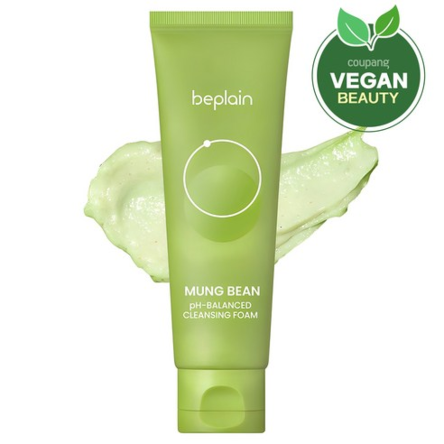 Мягкая кислосодержащая пенка для умывания Beplain Green Bean Mild Acidic Cleansing Foam, 80 мл