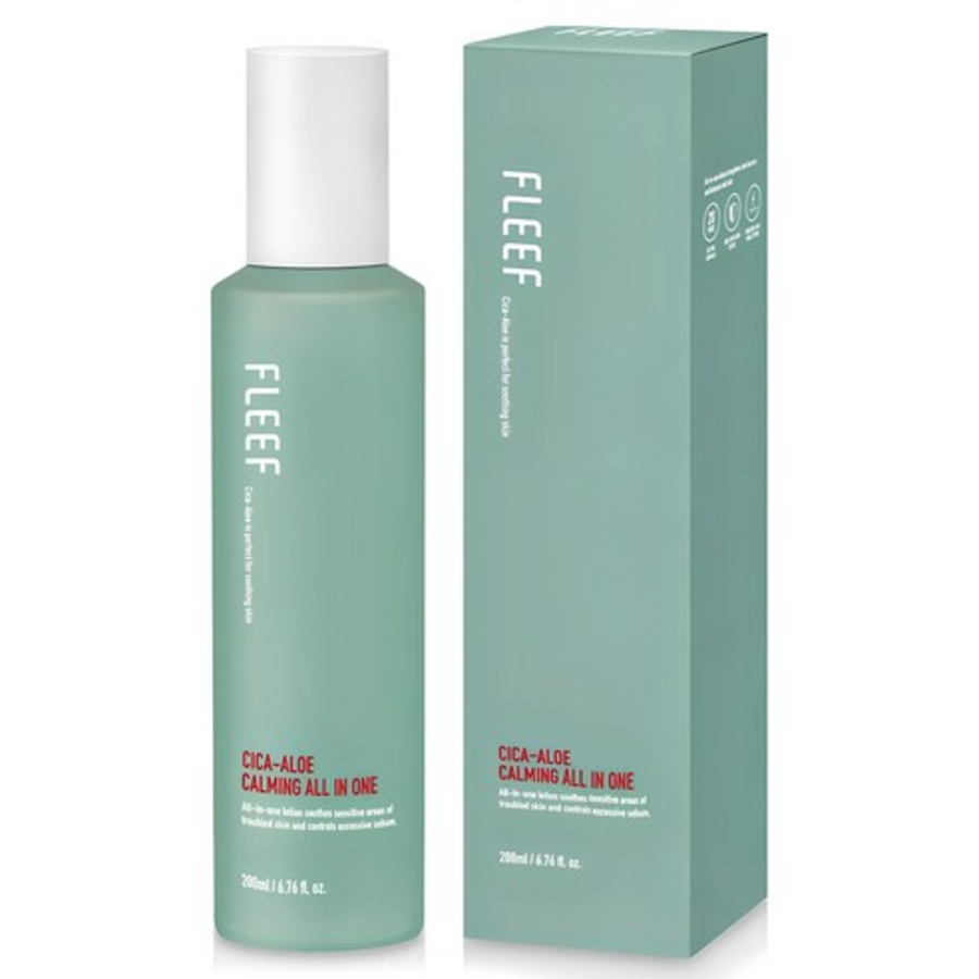 Успокаивающий увлажняющий уход для мужчин FLEEF Cica Aloe Calming Men's All-in-One, 200 мл