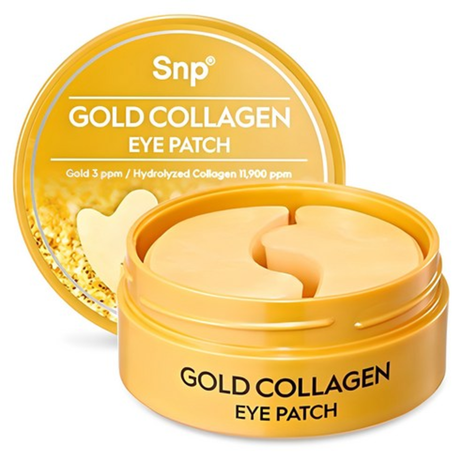 SNP Gold Collagen Eye Patch – укрепляющие патчи для глаз с золотом и коллагеном, 60 шт.