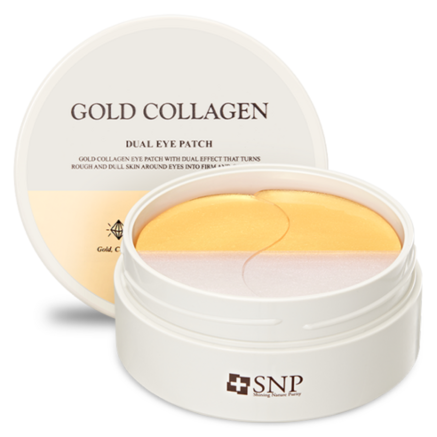 SNP Gold Collagen Dual Eye Patch – укрепляющие дуал-патчи с золотом и коллагеном, 60 шт.