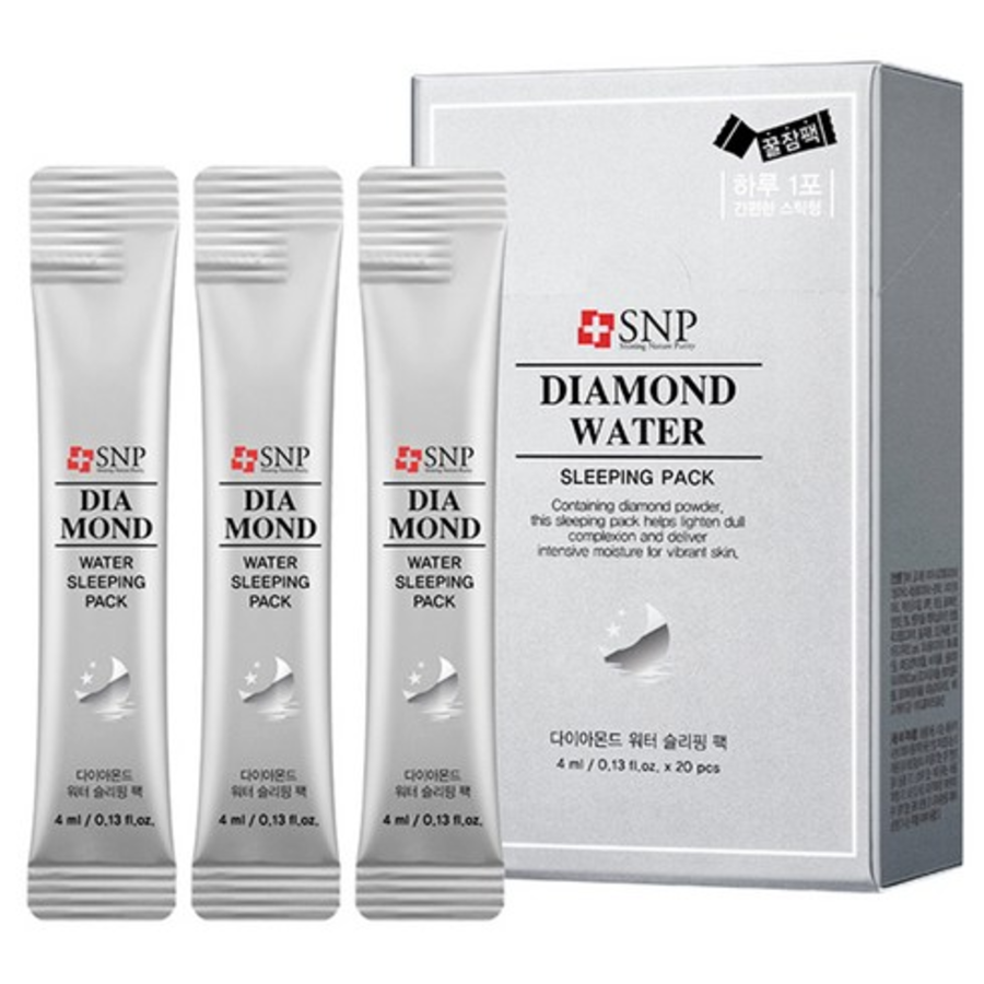 SNP Diamond Water Sleeping Pack Stick увлажняющая ночная маска для лица, 4 мл