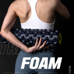 Tratac 3D Bump Foam Roller + Exercise Poster Set – 3D массажный роллер с постером упражнений