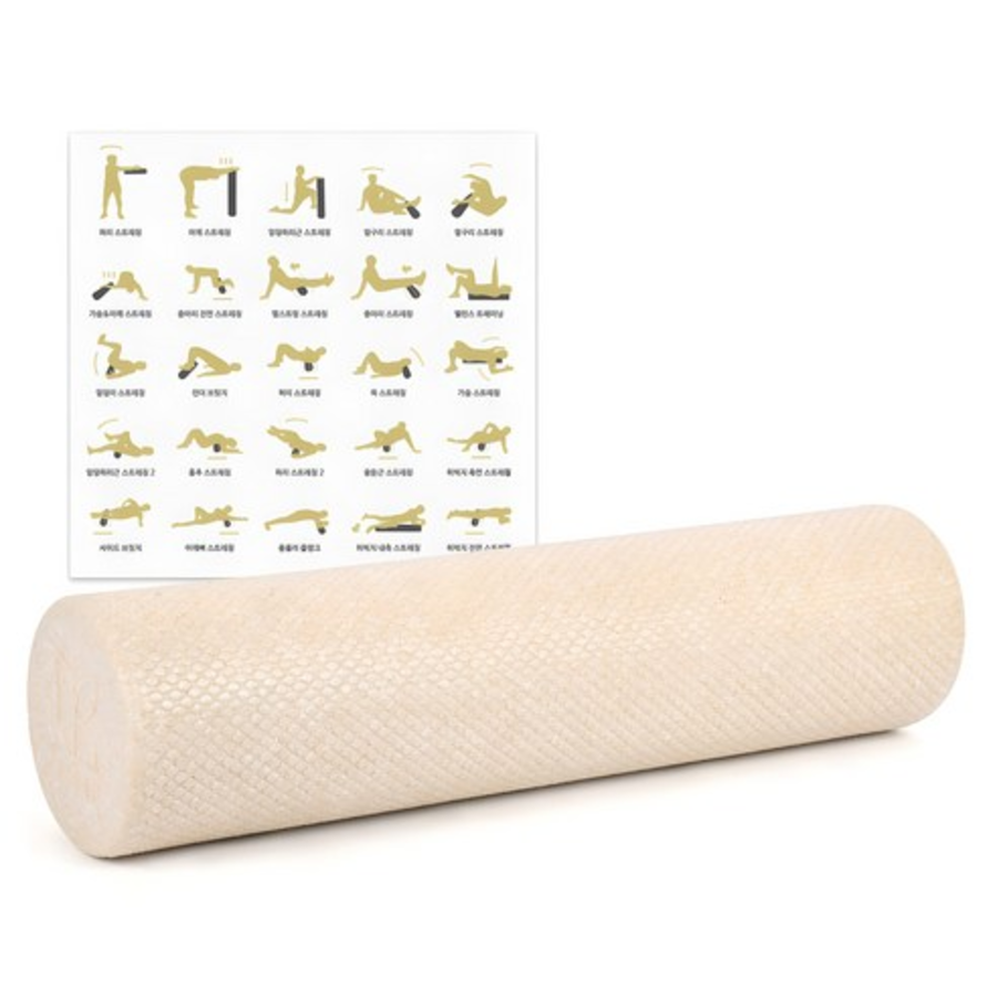ALEAF EPP Foam Roller + Exercise Guide Poster Set – массажный роллер EPP с постером упражнений