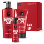 MISE EN SCENE Damage Care Red Protein Haircare Shampoo 680ml + Treatment 330ml + Hair Essence 140ml Set – набор для ухода за волосами из 3 предметов, 1 комплект