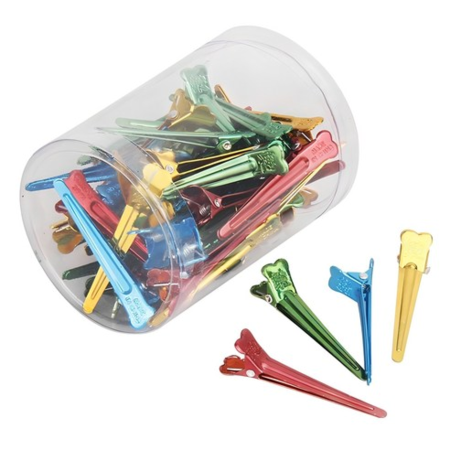 Blrul Trading Beauty Salon Pin Curl Hair Clip – клипсы для завивки волос, смешанные цвета, 1 набор