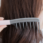 Wessen Rubber Grip Double Curve Comb Wave Perm – расческа для волос с волновой укладкой, зеленая, 1 шт.