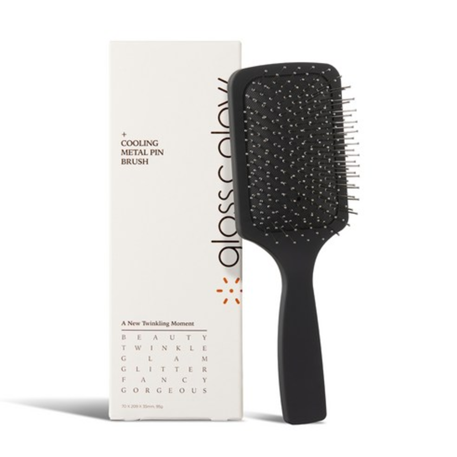 Gloss&Glow Cooling Cooling Metal Pin Brush – щетка для волос с металлическими зубцами, 1 шт.