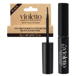 Violetto Tea Tree Avocado Eyelash Glue – клей для накладных ресниц с экстрактом чайного дерева и авокадо, черный, 5 г