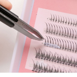 Ihara Clear A-Cut Eyelashes 8mm + Glue Set – набор накладных ресниц с клеем, черный