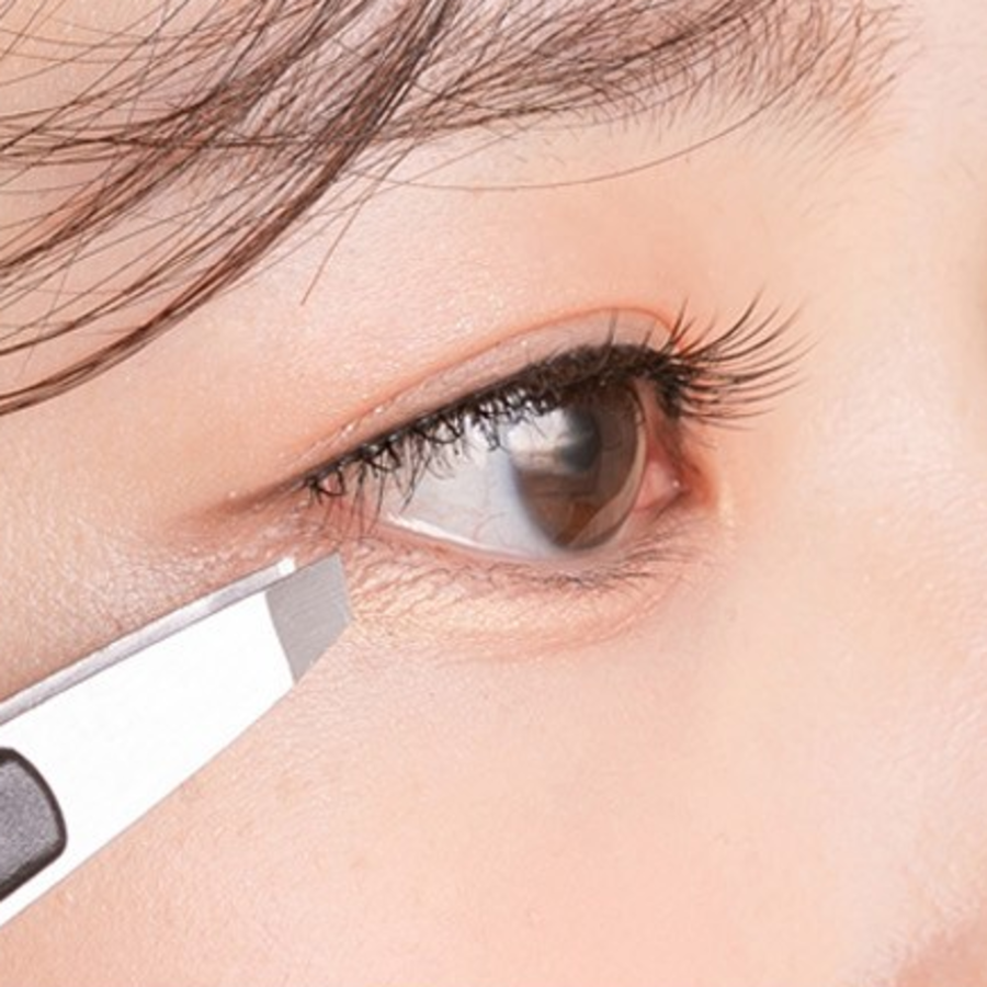 Ihara Clear A-Cut Eyelashes 8mm + Glue Set – набор накладных ресниц с клеем, черный