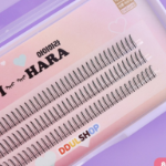 Ihara Clear A-Cut Eyelashes 8mm + Glue Set – набор накладных ресниц с клеем, черный