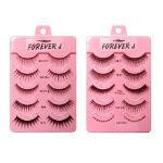 Forever J Makeup Practical National Certification Pattern False Eyelashes – набор накладных ресниц для макияжа, 10 видов