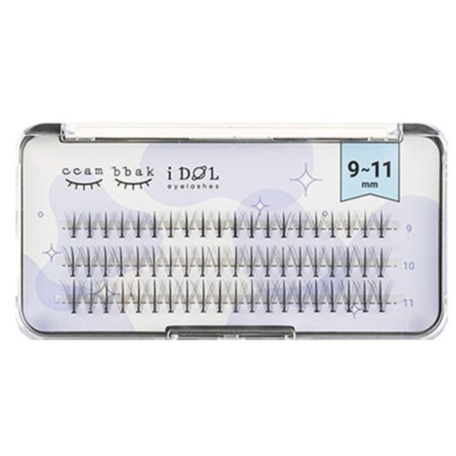 Ссambbak  Idol Lash Cluster False Eyelashes – накладные ресницы пучками, W-форма, микс 9+10+11 мм