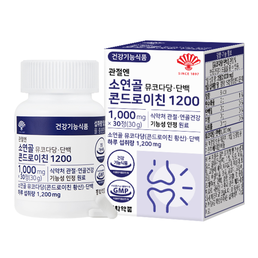 DongWha Pharm Joint Mucopolysaccharide Chondroitin 1200 – питательная добавка для суставов, 30 таблеток