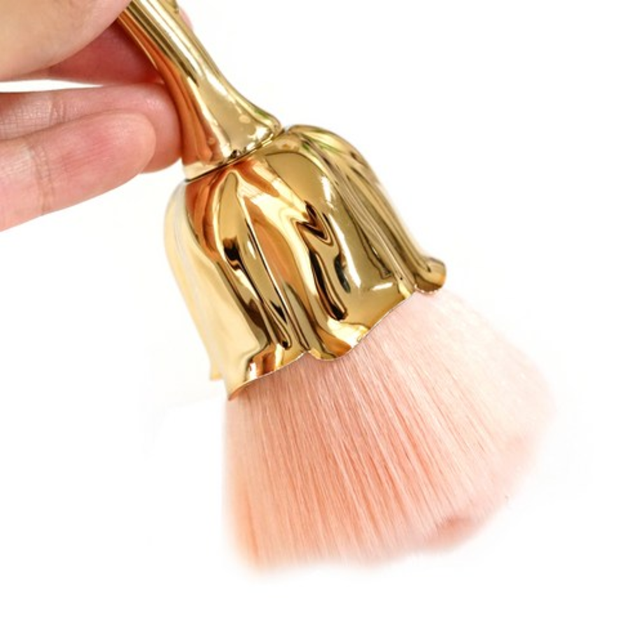 Кисточка для удаления пыли с ногтей в виде цветка