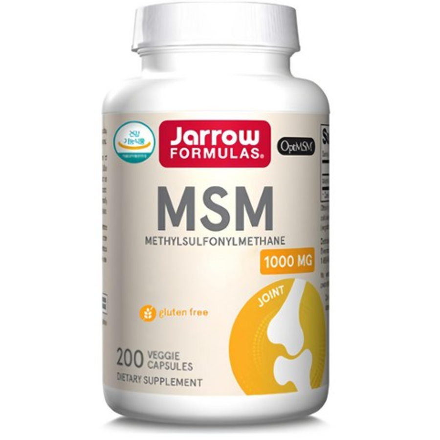 Jarrow MSM 200 – пищевая добавка с метилсульфонилметаном, 200 таблеток