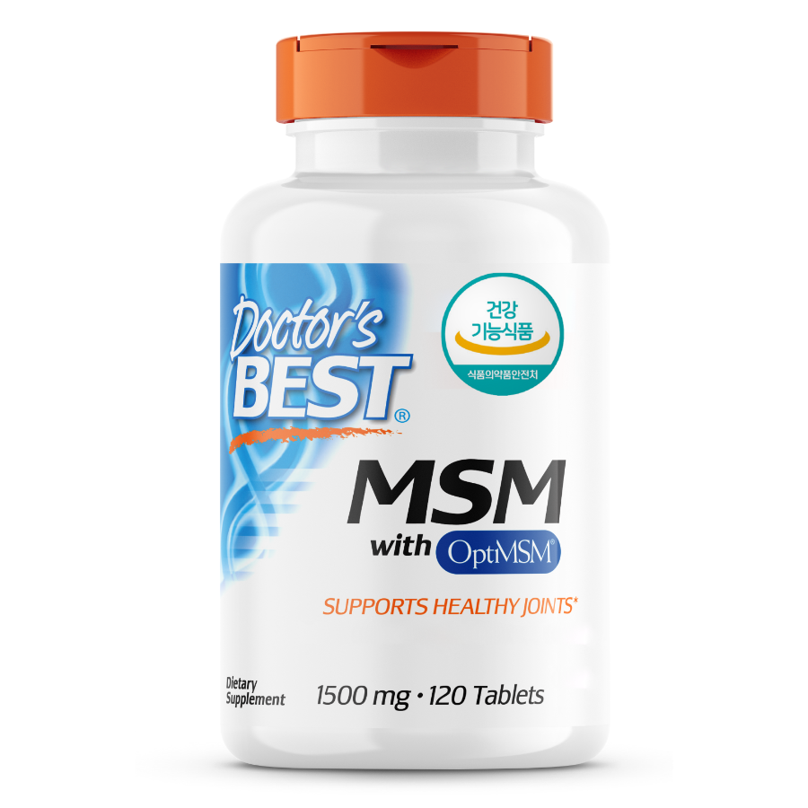 Doctor's Best MSM 1500 – пищевая добавка с метилсульфонилметаном, 120 таблеток