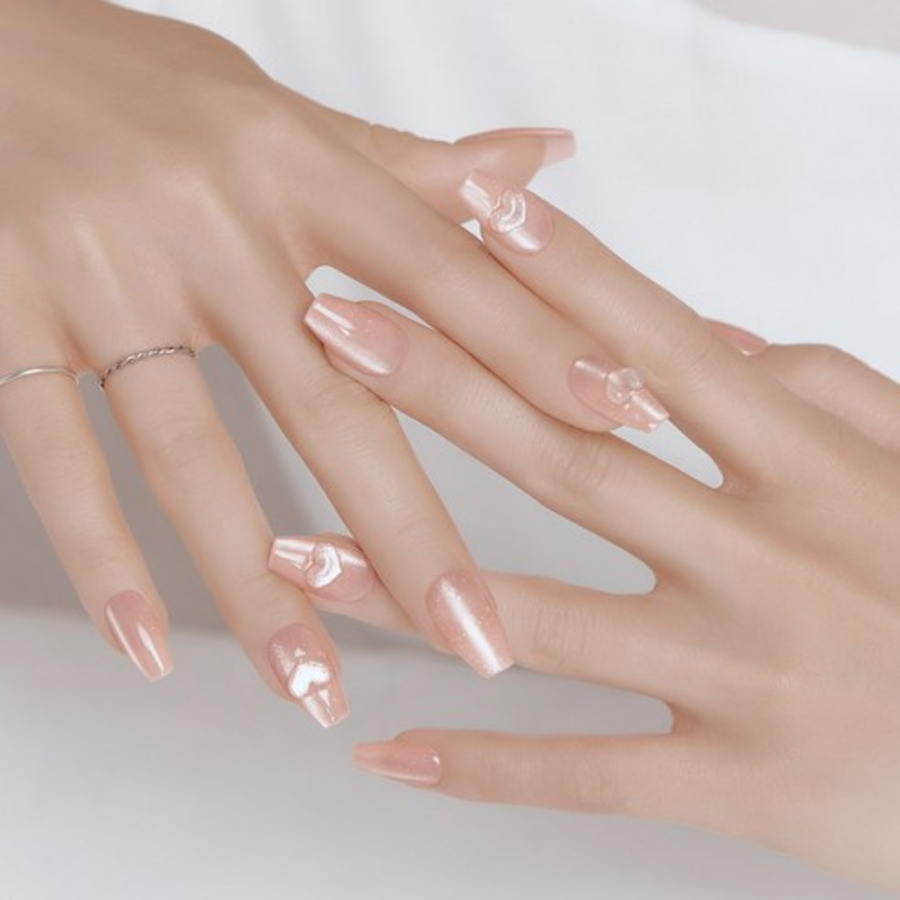 Dashing Diva Magic Press Nail Tip, Sugar Heart – накладки для ногтей