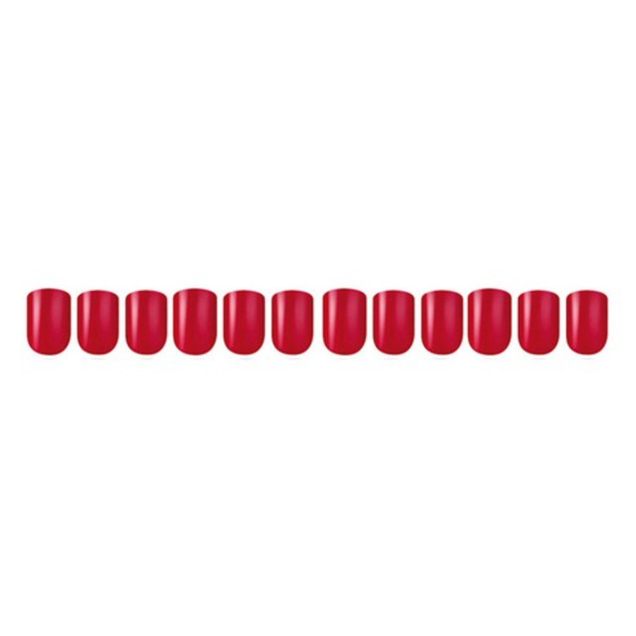 Dashing Diva Magic Press Nail Tip Set, Red Pop Regular – набор накладок для ногтей