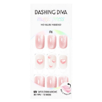 Dashing Diva Magic Press Heart Jelly Nail Tip, Pink – накладки для ногтей