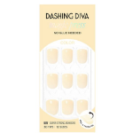 Dashing Diva Magic Press Short Square Nail Tip, Butter Yellow – накладки для ногтей
