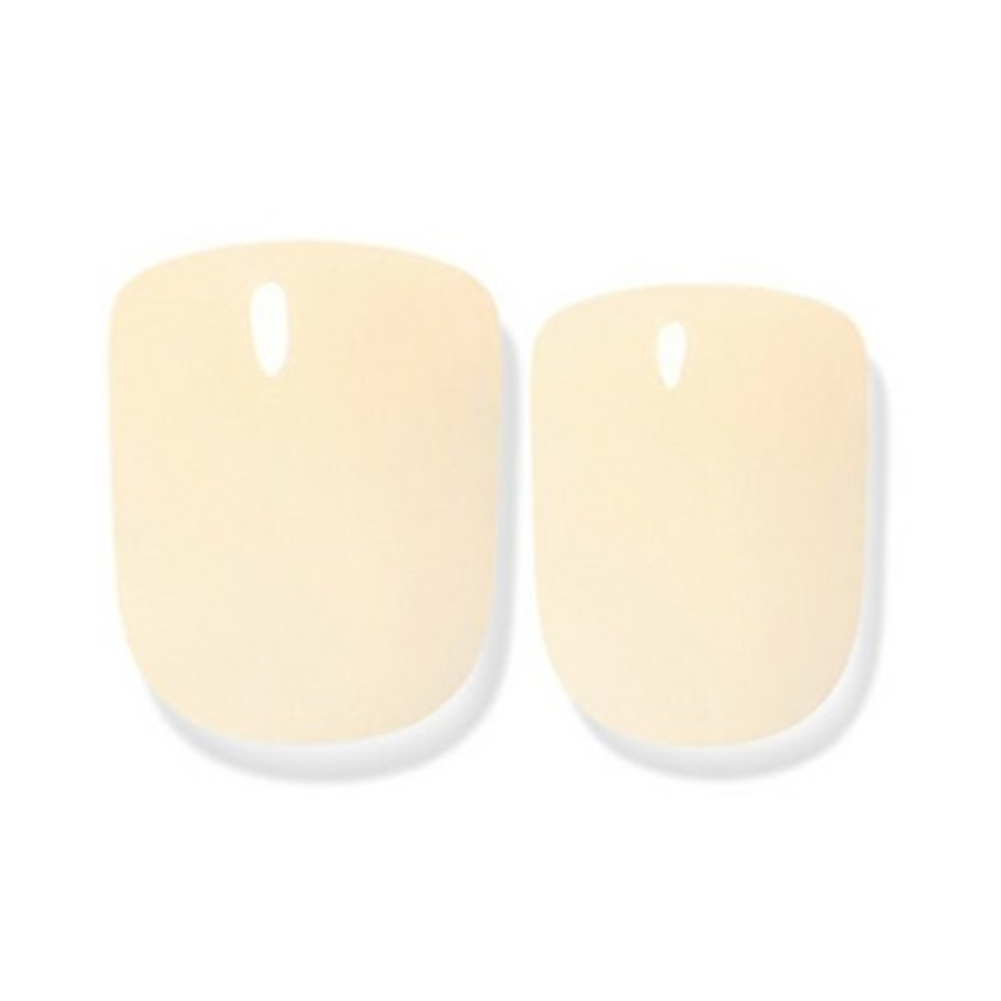 Dashing Diva Magic Press Short Square Nail Tip, Butter Yellow – накладки для ногтей