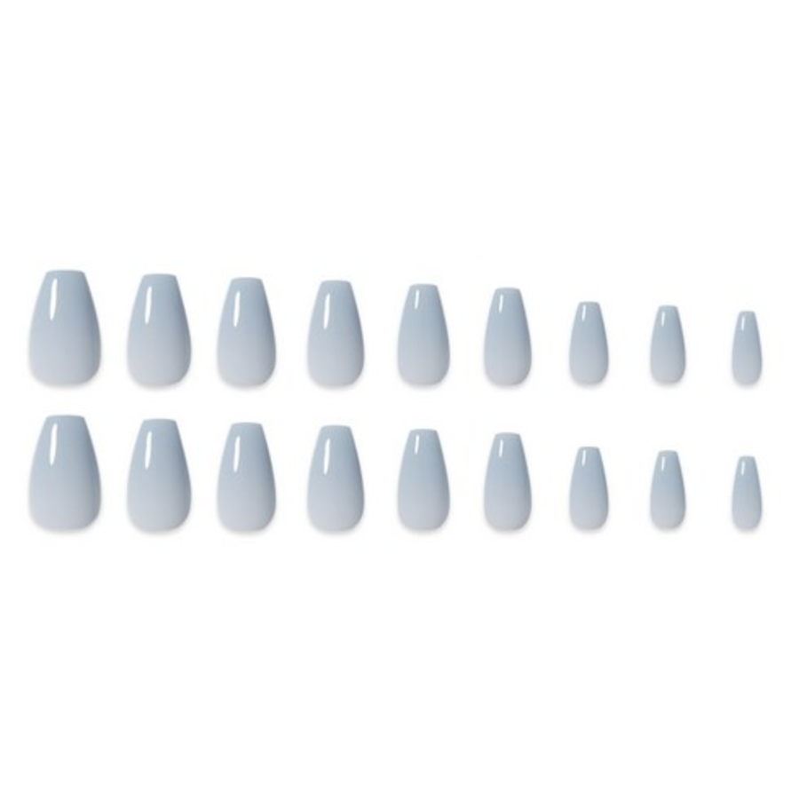 Dashing Diva Magic Press Nail Tip Set, Blue Gray – набор накладок для ногтей