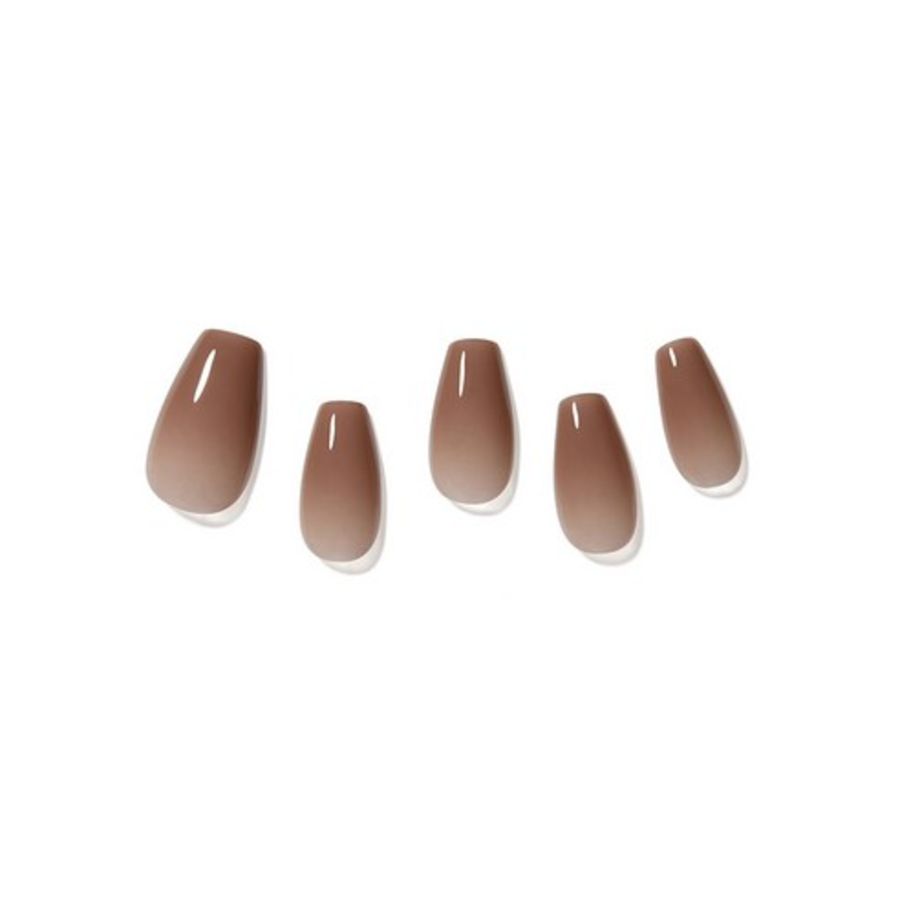 Dashing Diva Magic Press Color Nail Tips Set, Cinnamon Brown – набор наклеек для ногтей