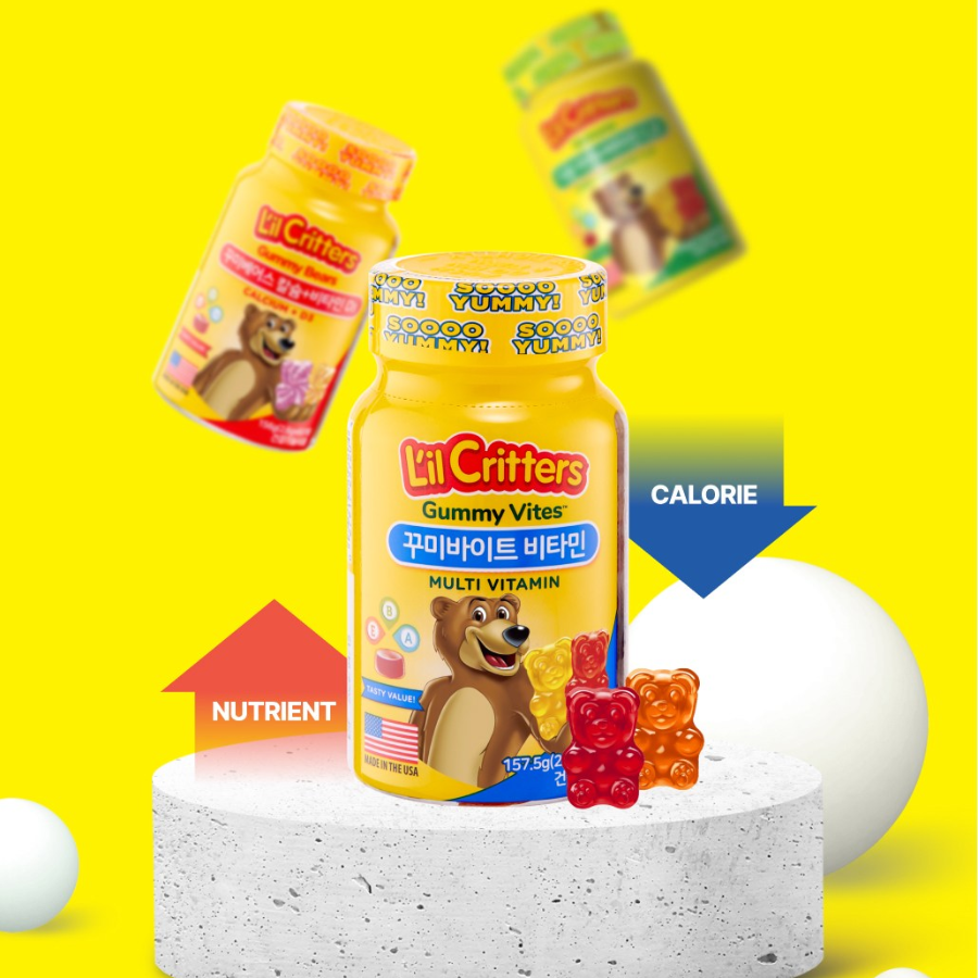 LilCritters Кальций + Витамин D3 – это вкусные жевательные конфеты для детей и взрослых, созданные для укрепления костей и поддержки общего здоровья, 156 г.