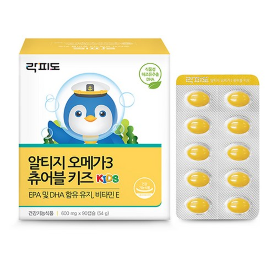 Lactofit RTG Omega-3 Chewable Kids – это жевательная добавка с омега-3 для детей, 90 штук